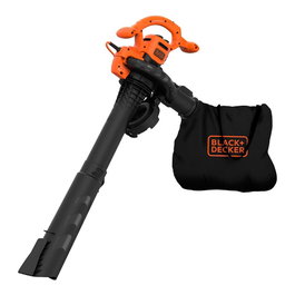 Black+Decker Aspirador Soplador con Cable BEBL260-QS 2600W Capacidad 40L Volumen de aspiración 11,8m3/min
