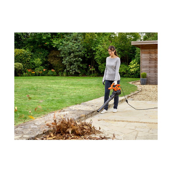 Black+Decker Aspirador Soplador Triturador 2.600 W con Cable BEBL260-QS