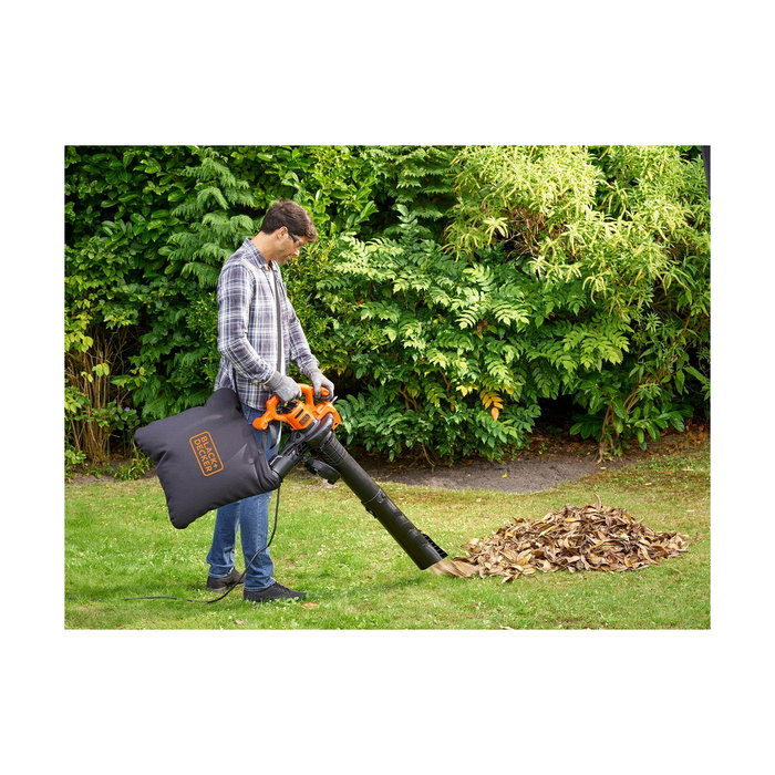 Black+Decker Aspirador Soplador Triturador 2.600 W con Cable BEBL260-QS