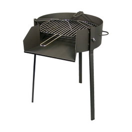 El Zorro Barbacoa redonda con soporte para paella Ø50 x 75 cm