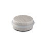 Inofix Tope de puerta con tórica de metal y silicona acabado madera arce nórdico, fijación adhesivo, blister Ø4,6x1,8cm