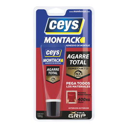 Ceys Montack Inmediato Adhesivo de Montaje Masilla Adhesiva 100 g Agarre Total