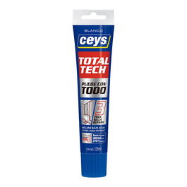 Ceys Adhesivo Sellador Total Tech Blanco 125 ml, Pega Sella y Repara Bajo Todo Tipo de Condiciones