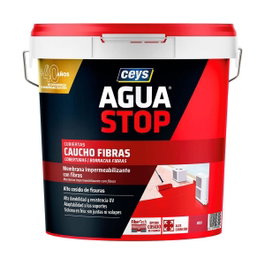Ceys Aguastop caucho fibras rojo 20 kg