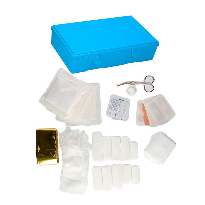 Kit Primeros Auxilios 30 Piezas Botiquín Incluye Tijeras Guantes Pinza Esparadrapo Vendajes Compresas Apósitos Hisopos Folleto Kit Primeros Auxilios 30 Piezas Botiquín Incluye Tijeras Guantes Pinza Esparadrapo Vendajes Compresas Apósitos Hisopos Folleto