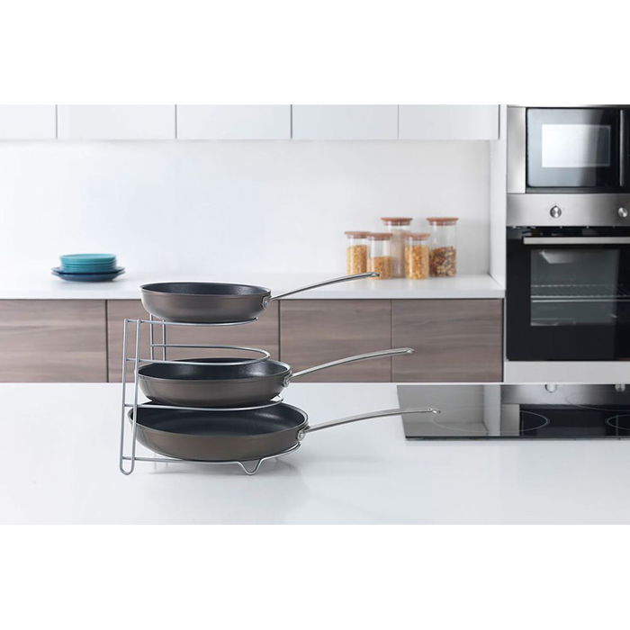 Metaltex Sartenero Canyon 4 alturas 23 x 27 x 23 cm para Sartenes Ordenadas y sin Rayaduras