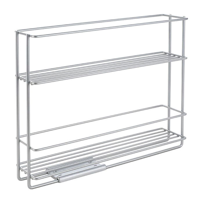 Metaltex Especiero deslizante In & out 2 estantes 28 x 6 x 22 cm con soporte adhesivo