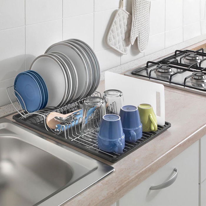 Metaltex Wing-tex Escurreplatos con ala abatible 50 x 31 x 11 cm