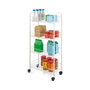 Metaltex Carrito multiuso con 4 cestos blanco 41 x 23 x 84 cm