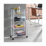 Metaltex Carrito multiuso con 4 cestos blanco 41 x 23 x 84 cm