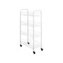 Metaltex Carrito multiuso con 4 cestos blanco 41 x 23 x 84 cm
