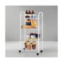 Metaltex Carrito multiuso con 4 cestos blanco 41 x 23 x 84 cm