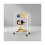 Metaltex Carrito multiuso con 3 cestos, blanco