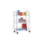 Metaltex Carrito multiuso con 3 cestos, blanco