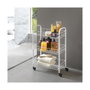 Metaltex Carrito multiuso con 3 cestos, blanco