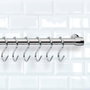 Metaltex Ganchos S Leonardo Cromados 6,5 cm, 6 uds