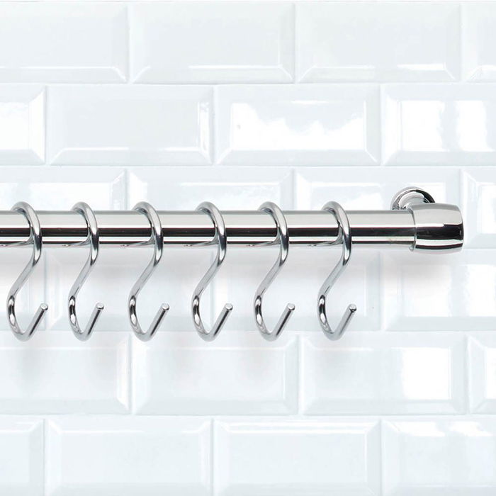 Metaltex Ganchos Lonardo Cromados 6.5 cm Set 6 Unidades Referencia 77276