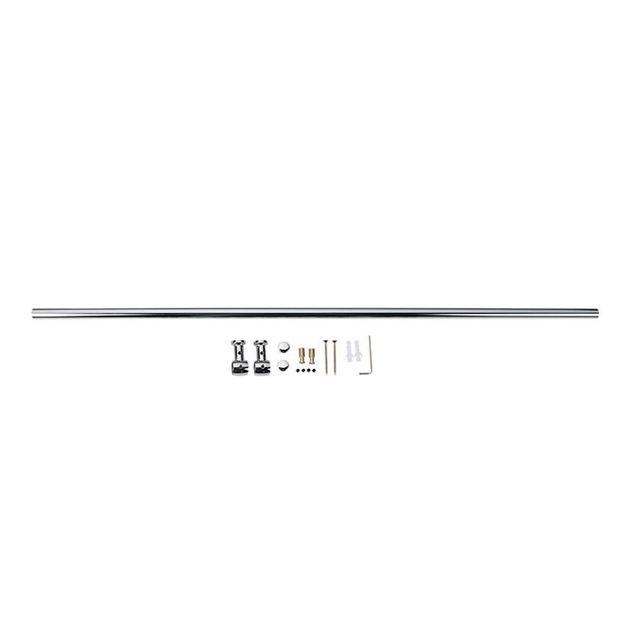 Metaltex Barra Colgar Leonardo Cocina 78 cm Metal Cromado con Fijaciones Incluidas