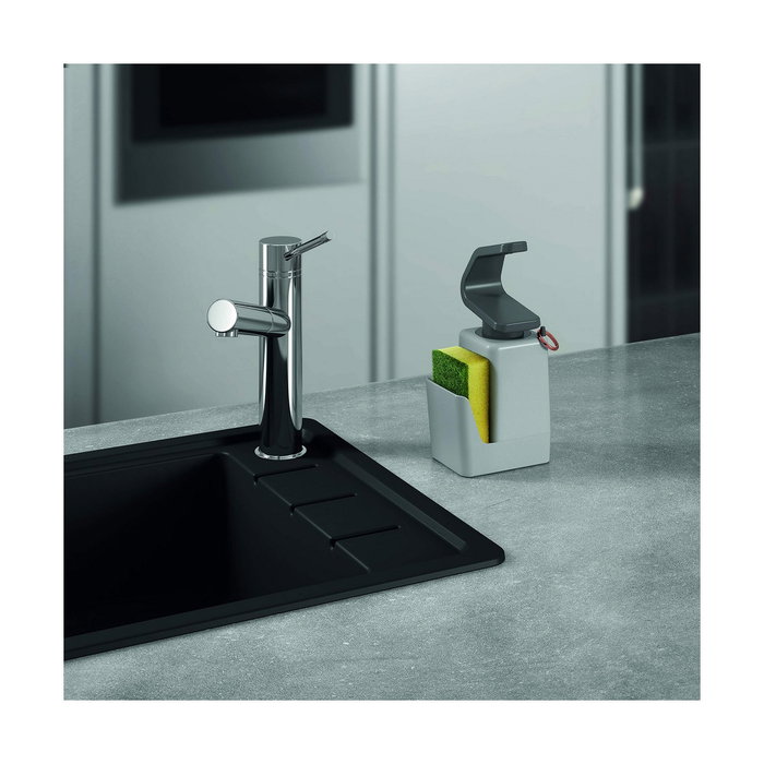 Metaltex Dispensador Soap-tex con estropajero, Gris