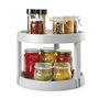 Metaltex Organizador giratorio Giro-2 para armarios de cocina, despensa o baño, 2 alturas Ø28 x 21 cm Gris