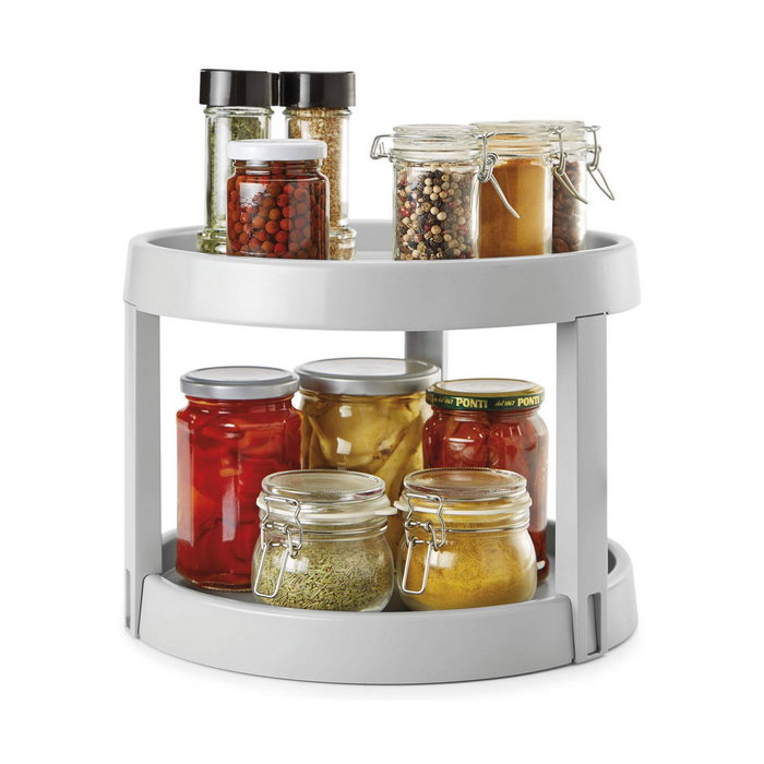 Metaltex Organizador giratorio Giro - 2, Gris, ø28 x 21 cm