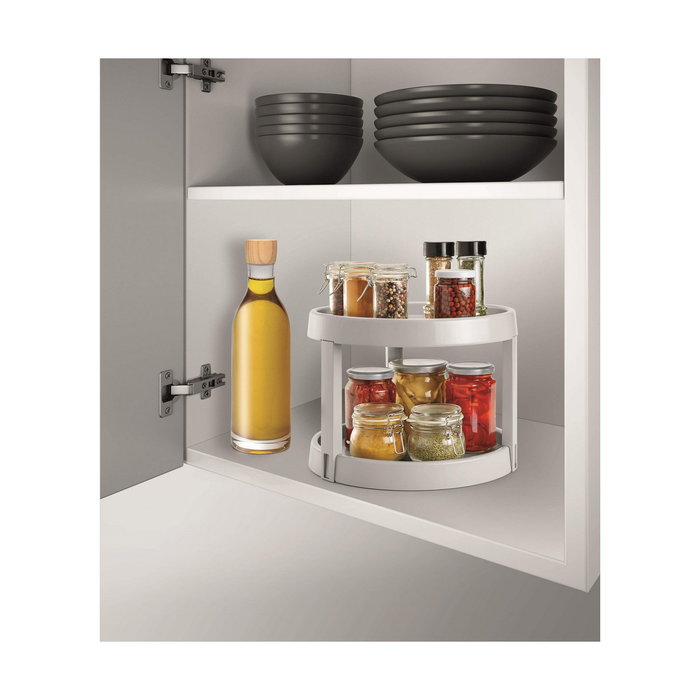 Metaltex Organizador giratorio Giro - 2, Gris, ø28 x 21 cm