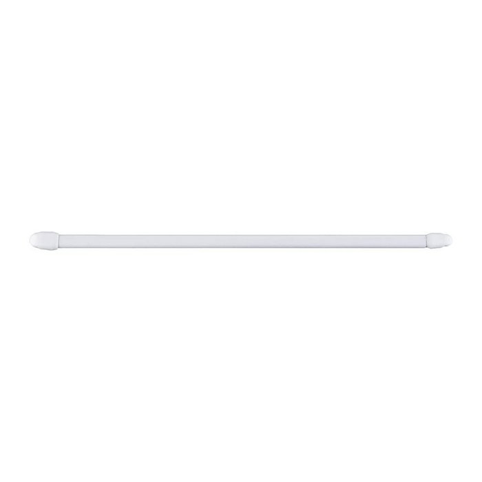 Cintacor Portavisillo extensible plano blanco, ø1,1 x 80 - 145 cm, 2 uds Cintacor Portavisillo extensible plano blanco, ø1,1 x 80 - 145 cm, 2 uds