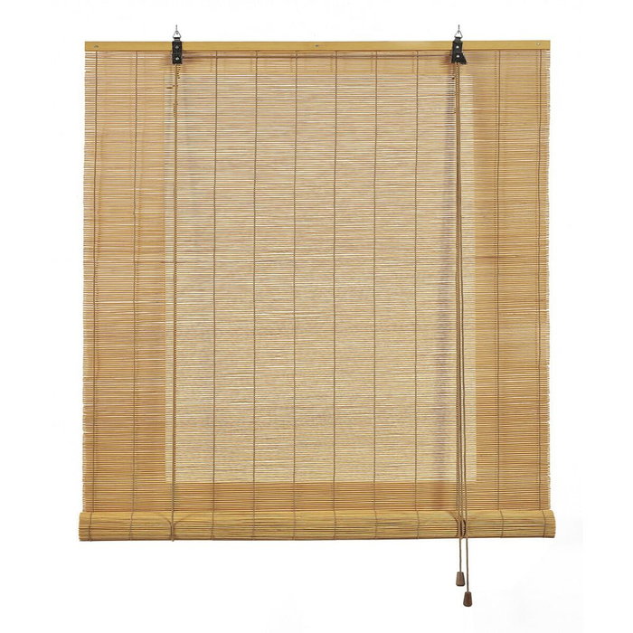 Cintacor Estor enrollable de bambú Ocre color mango 120 x 175 cm Cintacor Estor enrollable de bambú Ocre color mango 120 x 175 cm