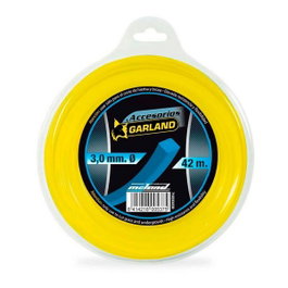 Garland Hilo dispensador para desbrozadora cuadrado ø3,0 mm 42 m