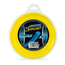 Garland 71023c6724 Hilo Dispensador Desbrozadora Cuadrado 2,4 mm 67 m Amarillo Nylon