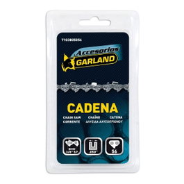 Garland Cadena de motosierra para espada de 16 pulg / 40 cm, 56 eslabones, 3/8 pulg b.p., 1,3 mm