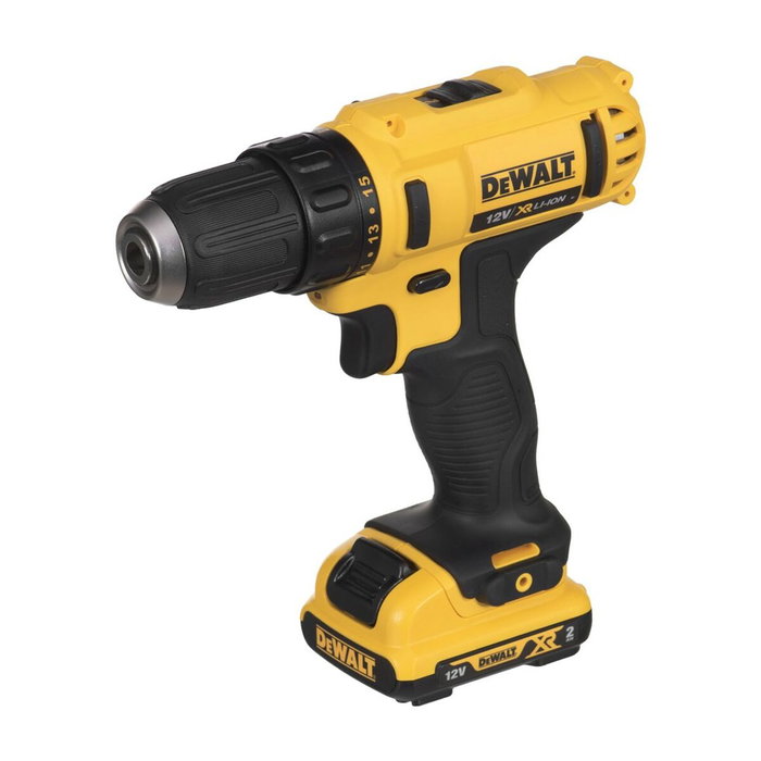 DeWalt DCD710D2-QW Taladro Atornillador 10,8V con 2 Baterías de 2 Ah y Maleta
