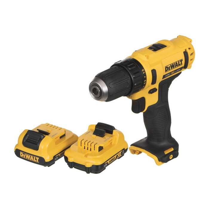 DeWalt DCD710D2-QW Taladro Atornillador 10,8V con 2 Baterías de 2 Ah y Maleta
