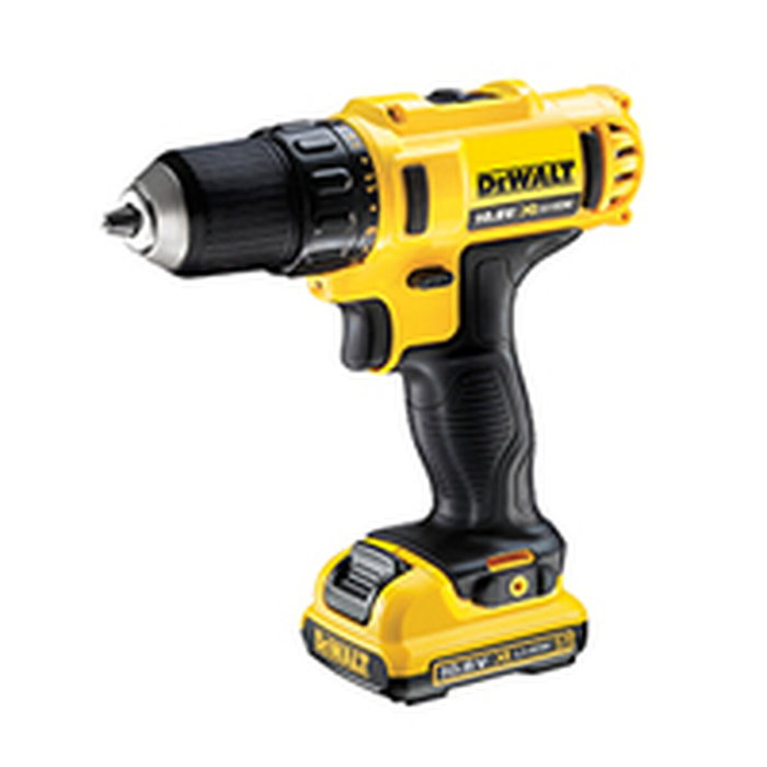DeWalt DCD710D2-QW Taladro Atornillador 10,8V con 2 Baterías de 2 Ah y Maleta