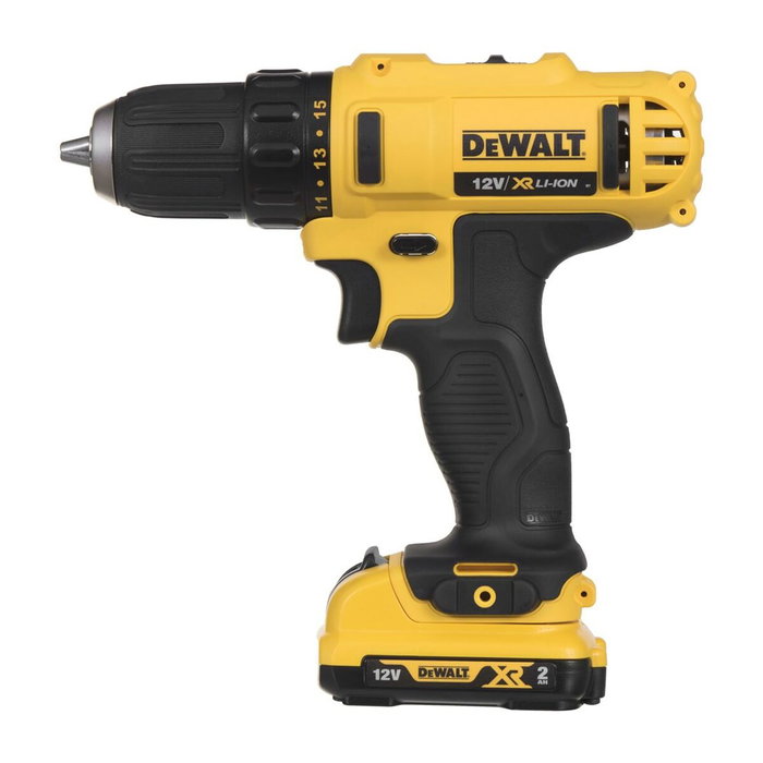 DeWalt DCD710D2-QW Taladro Atornillador 10,8V con 2 Baterías de 2 Ah y Maleta