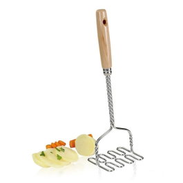 Metaltex Prensador de patatas con mango de madera 10 x 9,2 x 33,2 cm