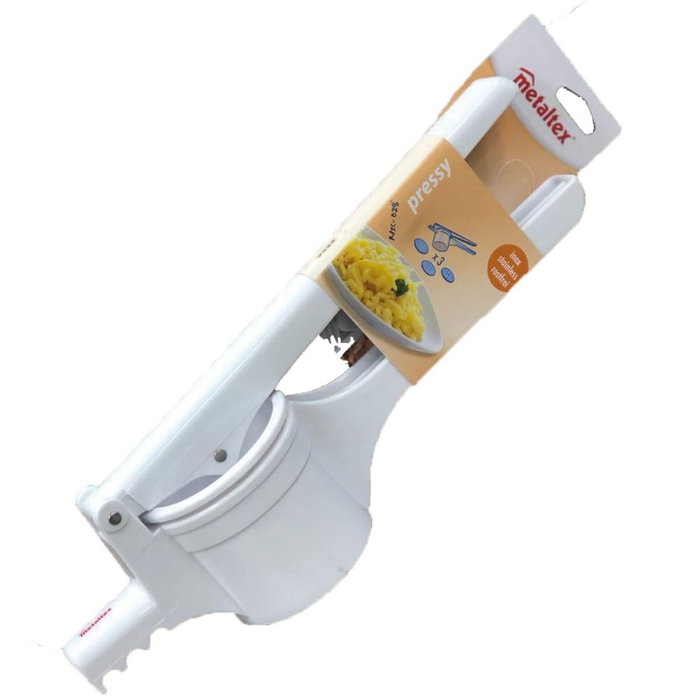 Metaltex Prensapatatas con 3 discos inoxidables 36 cm Metaltex Prensapatatas con 3 discos inoxidables 36 cm