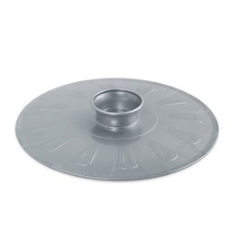 Metaltex Giratortillas ø25,5 cm de Plástico Polipropileno Gris Plata con Pomo