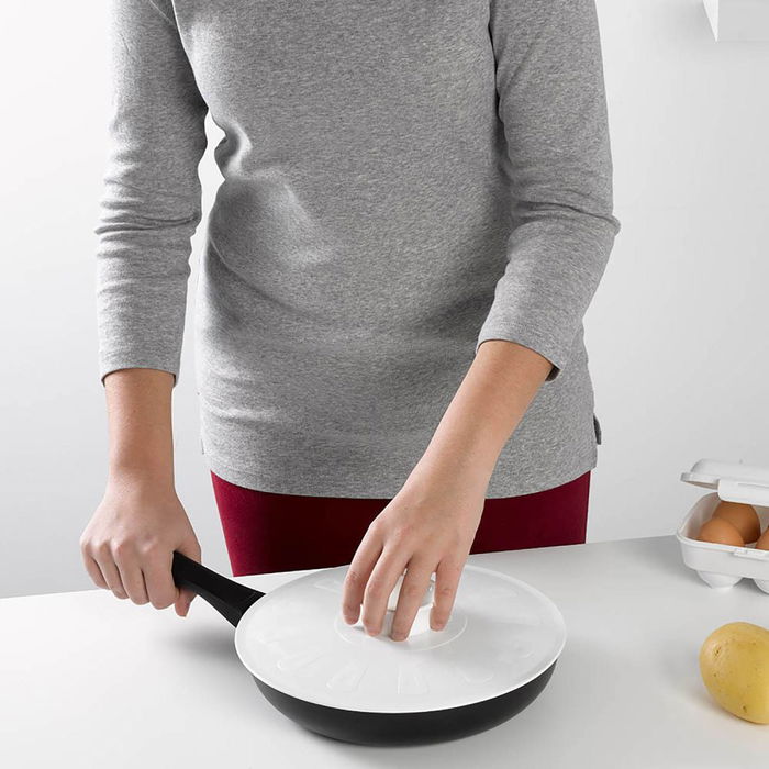 Metaltex Giratortillas ø25,5 cm de Plástico Polipropileno Gris Plata con Pomo