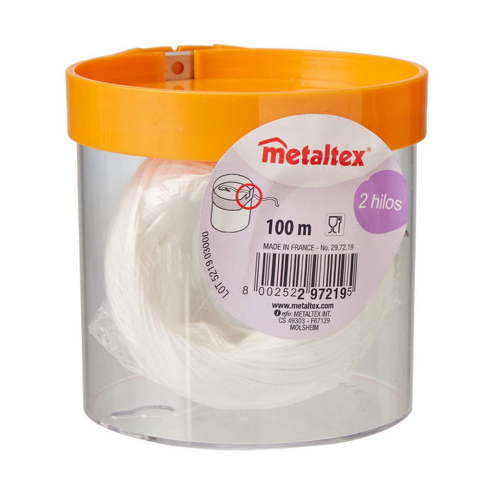 Metaltex Hilo alimentario 100 m con dispensador con cuchilla