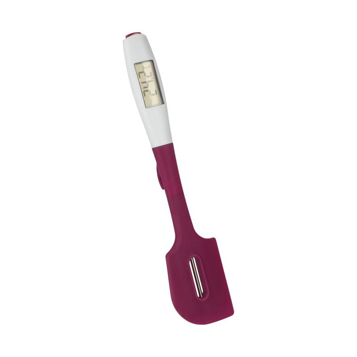 Metaltex Espátula de silicona con termómetro digital extraíble de 30 cm Metaltex Espátula de silicona con termómetro digital extraíble de 30 cm