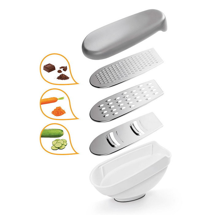Metaltex Rallador con contenedor 3 en 1 Rap-box 21 cm Metaltex Rallador con contenedor 3 en 1 Rap-box 21 cm