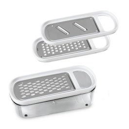 Metaltex Rallador con contenedor 3 en 1 Rap-box 21 cm
