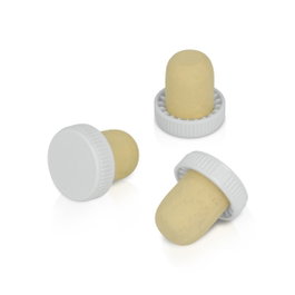 Metaltex Tapones de corcho con cabeza de plástico colores surtidos 6 uds