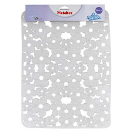 Metaltex Salvaplatos para fregadero rectangular de PVC traslúcido 30 x 40 cm