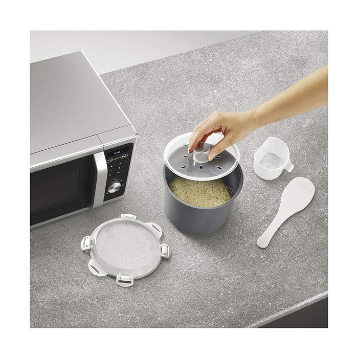 Metaltex Cocedor de arroz y cereales para microondas 2,2l