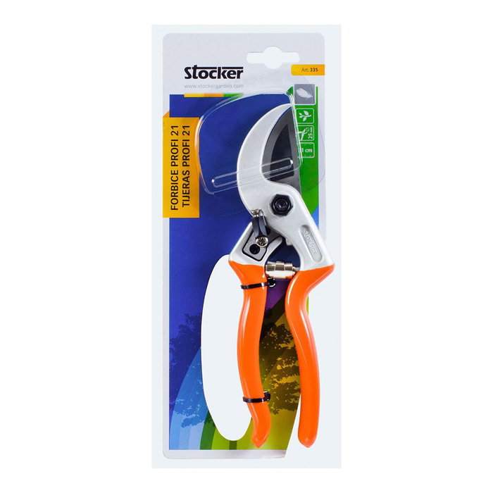 Stocker Tijera de poda Profi de yunque 21 cm de longitud corte 25 mm profesional viticultura Stocker Tijera de poda Profi de yunque 21 cm de longitud corte 25 mm profesional viticultura