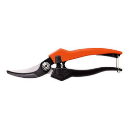 Stocker Tijera vendimia curva 18 cm - Hoja de acero forjado, mango PVC, empuñadura ergonómica
