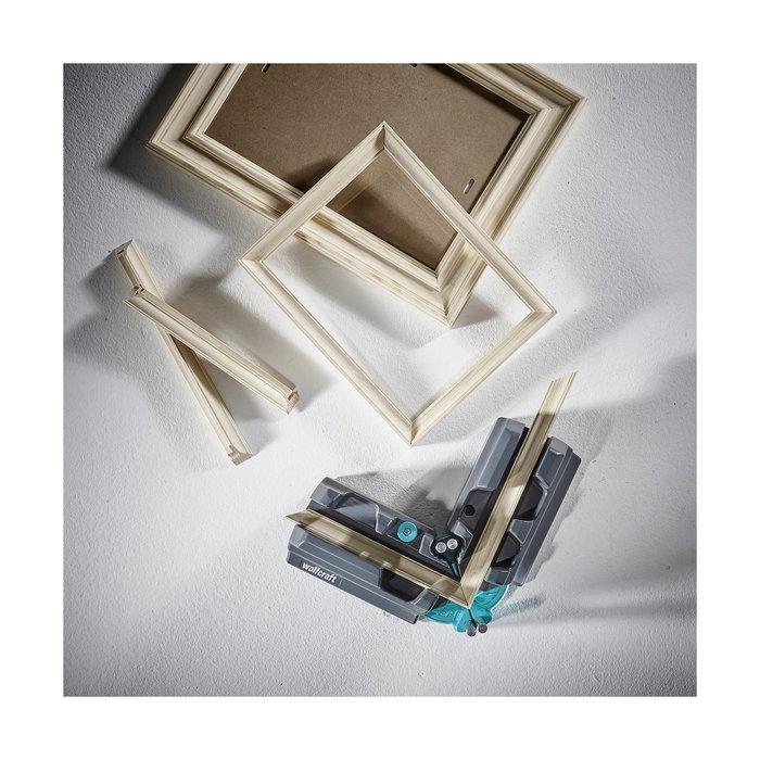 Wolfcraft Caja de Ingletes y Soporte de Ajuste 85-180° 100 mm