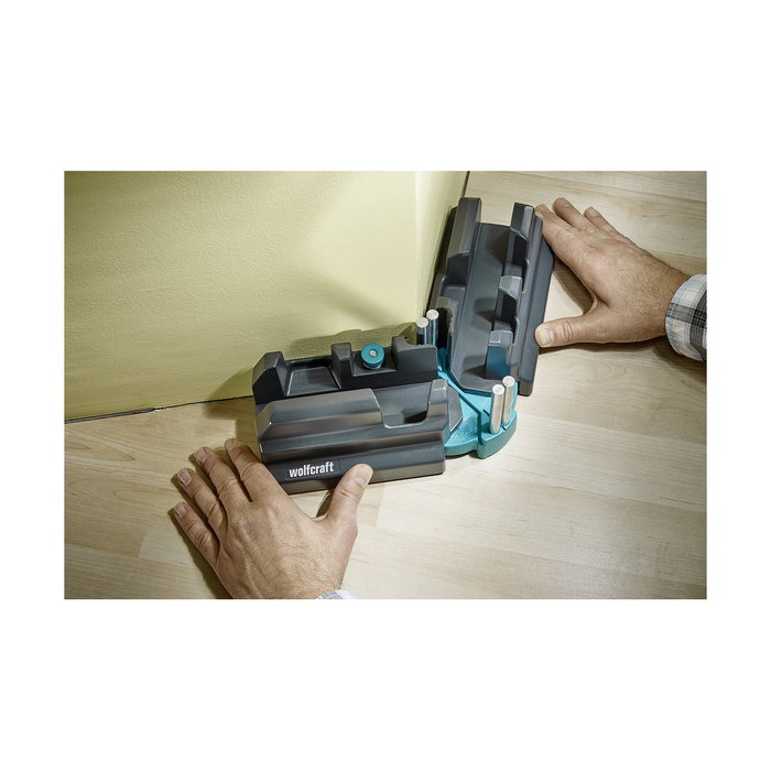 Wolfcraft Caja de Ingletes y Soporte de Ajuste 85-180° 100 mm
